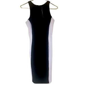 BRAND new/tags attached. METAPHOR pencil dress. XS. Black and white.